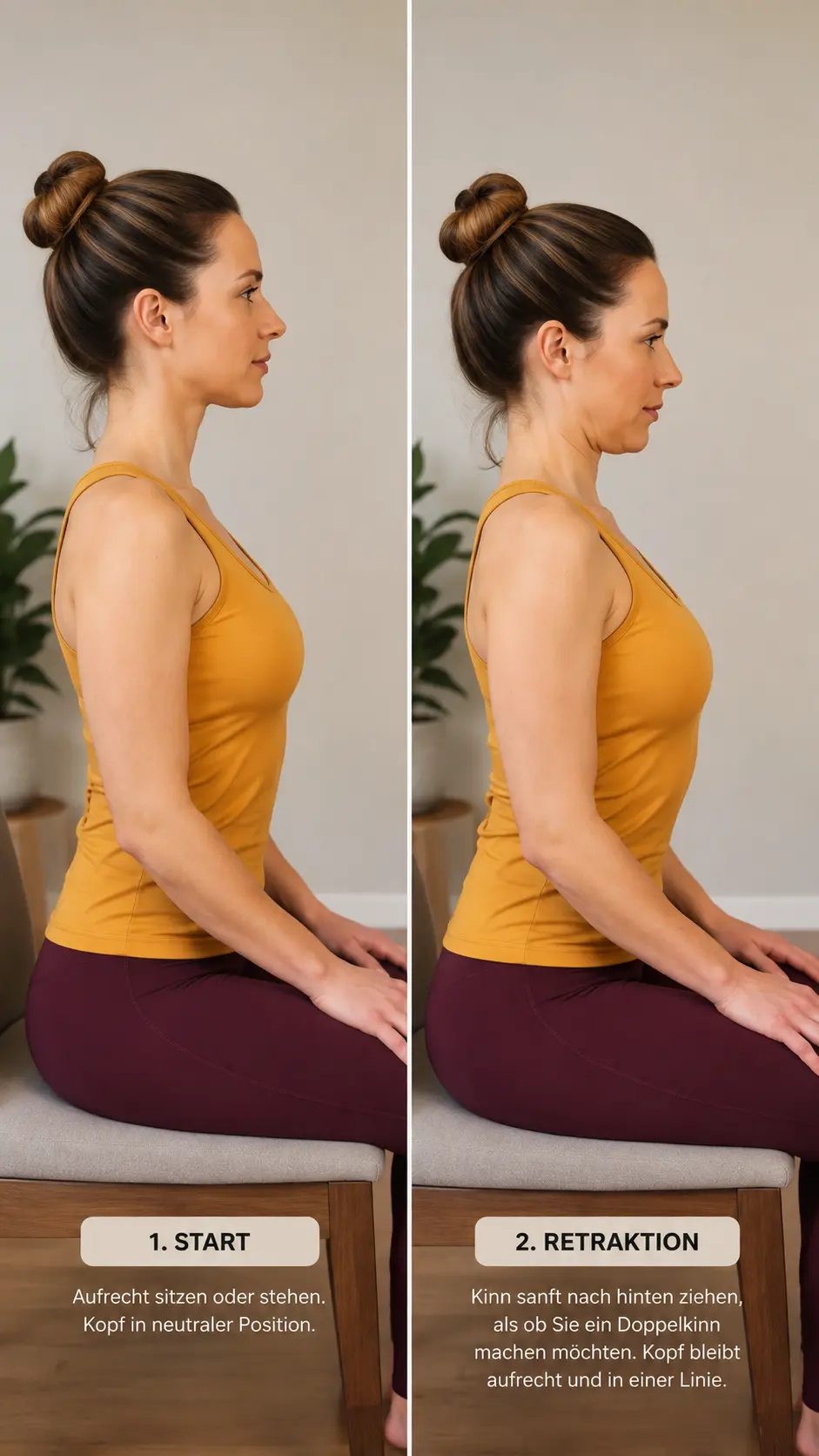 Chin Tuck Übung
