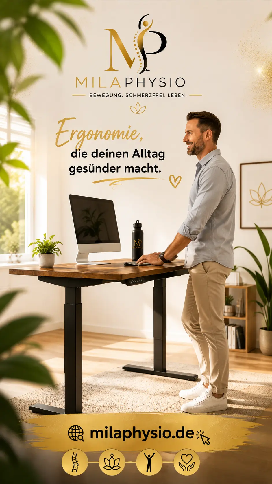 Devoko höhenverstellbarer Schreibtisch